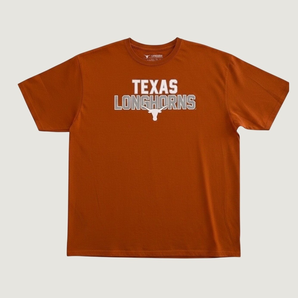 Texas Longhorns T-Shirt Mens XL Burnt Orange Cotton NCAA Fan Gear UT Austin